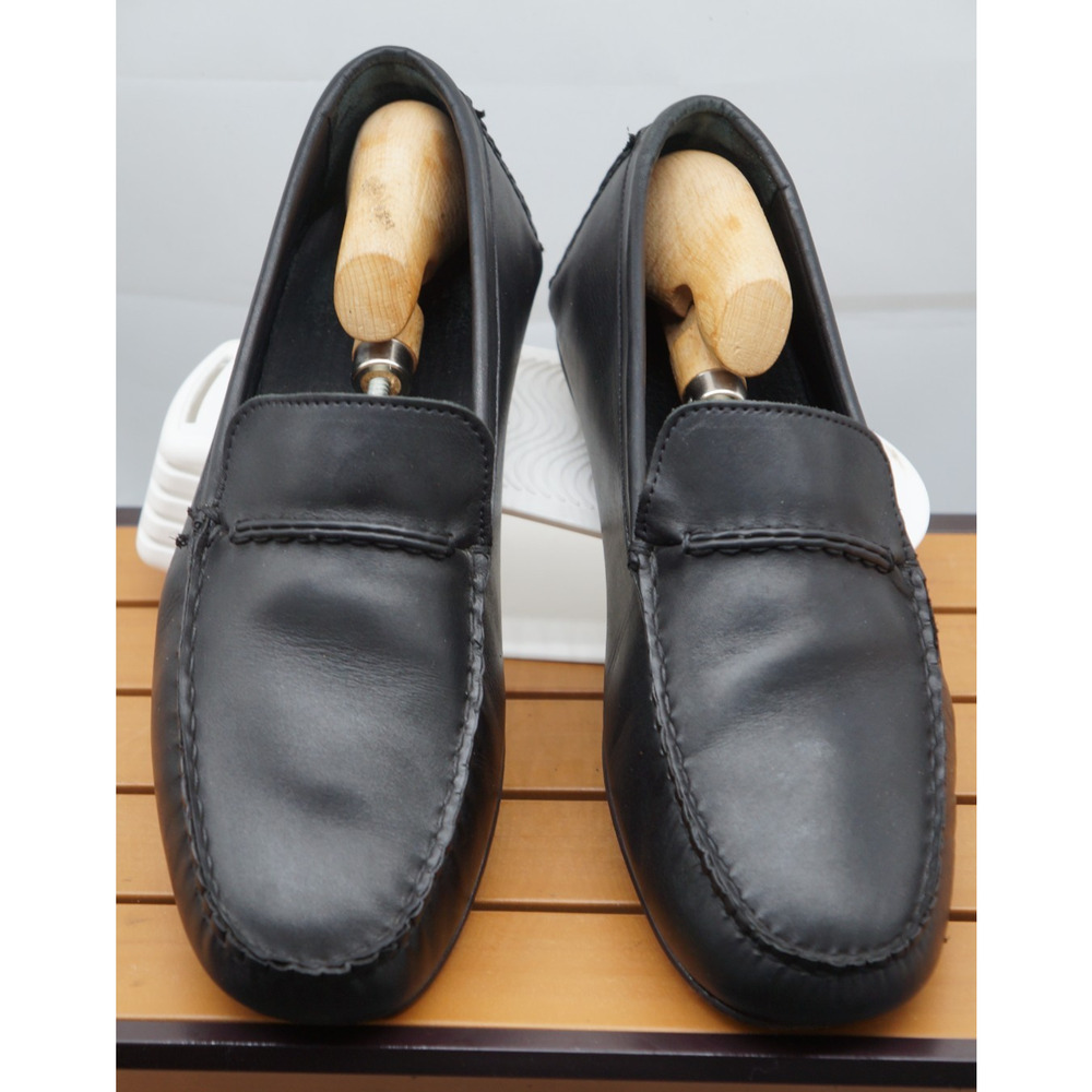Allen Edmonds Super Sport Loafer Shoes Moccasin Black Men Size 11.5 EEE (Wide) - Picture 11 of 13